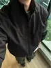 Chaqueta de vuelo de estilo americano desconstruida con cuello alto para hombre, primavera y otoño, chaqueta de béisbol resistente con patchwork, abrigo corto de trabajo
