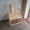 Silla de madera maciza en bruto blanca Silla circular de Nanmu silla antigua de Gran Tutor ensamblaje de espiga y mortaja suelta silla de respaldo silla sombrero de oficial silla de comedor