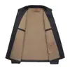 Chaqueta acolchada de algodón para hombre con relleno de lana y seda de morera, adecuada para otoño e invierno, estilo business casual, diseñada para hombres de mediana edad y mayores, disponible en tallas grandes M-7X