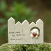 Estilo japonês dos desenhos animados resina ferro madeira mercearias jardinagem carnudo micro paisagem flor plug-in tiro adereços ornamentos resumo