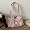 Bolsa de Braço de Bolinhas Feminina 2026 Novo Estilo Outono Inicial Nicho para Trabalho Bolsa Tote de Grande Capacidade Bolsa de Trabalho Feminina