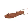 Sandálias Romanas de Tira Cruzada Estilo Coreano Novo para o Verão Estilo Feérico com Tira Traseira Fashion Sandálias Sexy para Férias e Praia