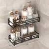 Estante de Almacenamiento para Baño, Estante de Almacenamiento de Hierro sin Taladro para Baño y Cocina, Estante de Almacenamiento para Lavabo Montado en Pared, Estante de Almacenamiento Triangular