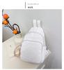 Bolso de Pecho Simple Estilo Coreano Bolso Cruzado para Mujer Mochila Mini Pequeña Mochila Elegante y a la Moda Bolso Casual Simple para Mujer
