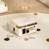 Caja de Almacenamiento Plástico Caja de Almacenamiento de Ropa con Tapa Caja de Almacenamiento tipo Bolso Extra Grande para Hogar Caja de Almacenamiento para Juguetes y Snacks
