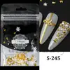 Accesorios Navideños para Uñas Transfronterizos Árbol de Navidad Copo de Nieve Estrella Moño Perla Bolsa Mixta Decoraciones
