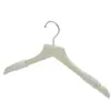 Colgador de Cuerda de Algodón Tronco Hilo Colgador de Ropa de Madera Maciza para Mujer Tienda de Ropa Colgador Doméstico sin Pintar Madera Antideslizante Flockada Soporte de Ropa de Madera