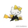 Animal de dibujos animados 5 piezas parche de pasador de pelo con purpurina acrílico accesorios de joyería diy, 1Yc39961