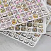 Pedras de Strass de Alta Qualidade K9 para Nail Art, Redondas de 6mm, Super Brilhantes, Strass Empilhados, Diamantes de Vidro Pequenos Redondos com Base Pontiaguda, Pedras de Strass para Nail Art DIY