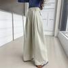 Pantalones Casuales de Primavera y Otoño para Niñas 2025 Nueva Moda Estilo Coreano Moderno Algodón Pierna Ancha para Niños Mayores Transfronterizo