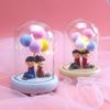 Decoración de pareja de dibujos animados espalda con espalda, linda niña corazón, regalo de vacaciones, luz de noche, luz de estrella, decoración para niños y niñas