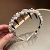 Coreia do Sul Avançada Faixa de Cabelo Dente Cabeça Tecelagem Enrolada à Mão Cristal Pedras Coloridas Grampos de Cabelo Cabelo Quebrado Coletor Faixa de Cabeça Versátil