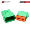 Conector Automotriz Dt04-12Pc Conector Impermeable Enchufe Verde Carcasa Macho y Hembra Enchufe Dt06-12Sc