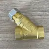 Filtro de Cobre Espessado para Aquecimento Doméstico Tubo de Água PPR Ar Condicionado Filtro Tipo Y 1/2 Polegada 3/4 Polegada 1 Polegada Limpeza Sem Desmontagem