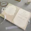Invitaciones de Boda Personalizadas Terciopelo Seda Invitaciones de Boda de Alta Gama Tarjetas de Boda Estilo Ins de Alta Gama Estilo Occidental
