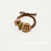 M Bean Hair Rope Spring Hair Rope Colorido Candy Color Hair Ring Simple Cute Rubber Tendon All-match Hair Accessories Headwear Feminino Novo Estilo
