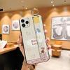 Funda para teléfono con pulsera y cara sonriente para Apple 15, 13, Pro Max, 7 Plus, Love 12, 11, XS Max, XR