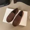 Mocasines de estilo Old Money para otoño e invierno, acolchados y forrados de felpa, zapatos sencillos para mujer 2026, de suela plana, cálidos, estilo nuevo