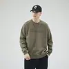 Sudadera de Hombre Sello de Acero, Nueva Camiseta de Manga Larga Algodón Casual Americana Otoño/Invierno, Top Espeso Forrado de Felpa para Hombre