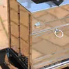 Horno de Barbacoa Plegable de Acero Inoxidable para Exteriores Mesa para Quemar Estufa de Leña para Barbacoa Estufa de Calefacción para Camping Horno de Barbacoa de Carbón Parrilla