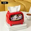 Caja de Pañuelos para Escritorio de Sala de Estar Hogareña Recámara Dispensador de Papel con Resorte Caja de Alta Gama Gran Capacidad Caja de Pañuelos Desplegable para Escritorio Dopamina