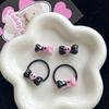 Dulce fresco y2g serie coolomi clip pequeño anillo para pelo de bebé ins estilo oscuro lazo mini pasador tocado
