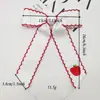 Pinzas Personalizadas para el Cabello de Niña con Bordes Bordados, Accesorios para el Cabello de Cinta de Moño con Borde Ondulado, Adornos Sencillos y Lindos para el Cabello de Niñas