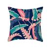 Funda de almohada de terciopelo piel de durazno estampada, pequeña y fresca, nórdica, planta verde, almohada de sofá, funda de cojín, artículos para el hogar transfronterizos