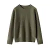 Suéter Grueso de Cachemir Pesado para Mujer, Suéter Base Tejido 100% Cachemir Puro, Jersey de Cuello Redondo, Corte Holgado, Estilo Otoño e Invierno