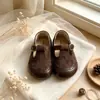 Zapatos de Princesa para Niñas 2026 Primavera y Otoño Plateados Elegantes Zapatos Pequeños de Cuero para Niños Zapatos Mocasines de Suela Suave Zapatos Individuales Antideslizantes Zapatos de Espectáculo