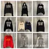 Sudadera con capucha y diseño de dos piezas falsas de patchwork G/R de la marca americana de moda, chaqueta casual holgada para hombre y mujer, ropa de invierno transfronteriza