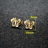 Pendientes de Mariposa y Búho Estilo Fresco Primavera 2026 Pendientes de Acero Inoxidable Piercing Moda Ins En Stock