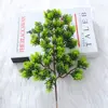 Plantas de Jardín de Pino y Ciprés Artificiales de Bienvenida, Ramas Falsas, Agujas de Pino para Paisajismo, Flores Artificiales Estilo Chino, Hojas, Ramas de Pino Bonsái
