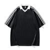 Camiseta de Manga Corta para Hombre 2025 Verano Nueva para Correr Cuello Redondo en V Top de Seda de Hielo Ropa de Fitness Bádminton Ropa Deportiva para Hombres