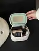 Bolsa de Maquillaje Nueva de Gran Capacidad Flor con Espejo Bordado de Poliéster Almacenamiento de Viaje Neceser Bolsa de Maquillaje Compartimentada