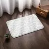 Alfombra de Piso Pequeña de Terciopelo de Coral Piedra, Absorbente de Agua, Antideslizante, Felpudo para Baño, Alfombra de Puerta de Baño, Amazon Transfronterizo