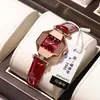 Reloj de Cuarzo Suizo para Mujer, Modelo con Forma de Diamante, Pequeño Reloj Verde de Moda, Dropshipping para Transmisiones en Vivo