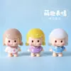 Mini figura de moda que brilla en la oscuridad, adorno de escritorio lindo versión Q, muñeca de niña adorable, juguete de regalo de cumpleaños, decoración transfronteriza