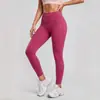 Pantalones de Yoga sin Costuras, sin Líneas Embarazosas, Levanta Glúteos Color Durazno, Cintura Alta, Control de Abdomen, para Correr, Deporte, Sensación Nude, Pantalones Ajustados para Mujer, Anti-Fugas de Luz