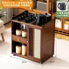 Mesa de Té Móvil, Pequeño Soporte de Té con Tetera Integrada, Nuevo Modelo de Gabinete de Té para el Hogar, Carrito de Té, Mesa de Preparación de Té para Balcón