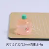 Barril Ton-Ton Tridimensional Botella Creativa para Bebidas Juguete de Comida Dibujos Animados Accesorios para Joyería DIY Material de Accesorios Pequeños de Resina de Pegamento en Crema