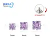 Aretes de Titanio F136 con Circonita Cúbica 5A Engastada en Garras, Tornillos para Hélice Auricular, Accesorios de Joyería para Piercings de Aleación de Titanio G23