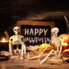 Nuevo Esqueleto de Halloween de 40 cm, Colgable y Oscilante, Decoración de Ambiente para Bares y Salas de Escape, Accesorio de Cuerpo Humano Simulado