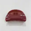 Pinza para el pelo de acrílico transfronteriza, pinza para el pelo semirredonda, pinza de tiburón, accesorio para el pelo para recogido en la parte trasera de la cabeza, otoño e invierno