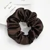 Scrunchies de Tela de Satén de 40 Colores Transfronterizos Europeos y Americanos Ligas para el Cabello Bandas Elásticas Accesorios de Moda para el Cabello