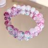Pulsera de cuentas de porcelana teñida al agua estilo macarrón para parejas de hombres y mujeres explosiones 10mm cuenta redonda jade oro roto pulsera suministro al por mayor
