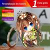 Anime Cartoon Acrílico Chaveiro Personalizado Foto DIY Single-sided Personalidade Fofa Pingente Corrente Chave Personalizada