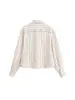 Conjunto de dos piezas de moda casual retro transfronterizo europeo y americano para mujer, con camisa de manga corta a rayas de cuello redondo y pantalones anchos plisados