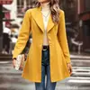 Abrigo de Lana de Color Sólido con Solapa, Ajustado, Estilo Nuevo Otoño e Invierno, Ropa de Mujer Transfronteriza de Amazon Europea y Americana 2026 (con forro)