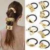 Presilhas de Cabelo Estilo Europeu e Americano, Argolas de Cabelo Minimalistas e Cool de Liga, Elásticos de Cabelo para Mulheres, Novos Acessórios de Cabelo de Alta Qualidade, Faixas de Cabelo em Estoque